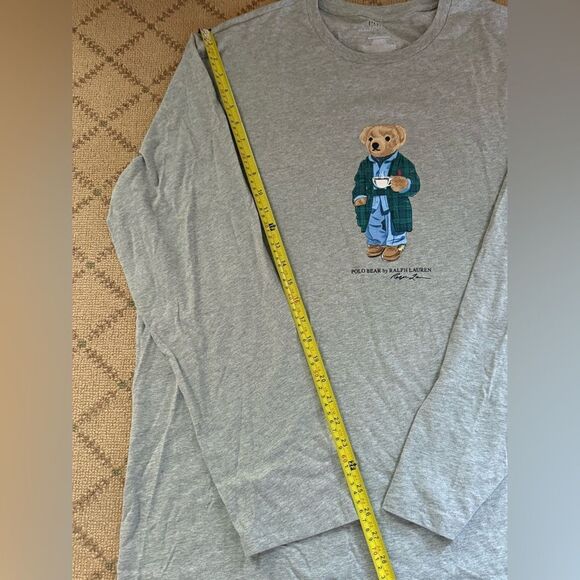 Ralph Lauren Polo Bear Cotton Jersey Pajama Sleep Set L - Picture 4 of 14